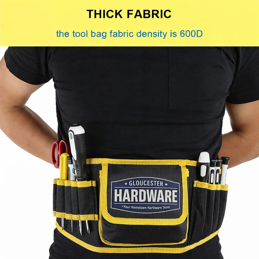 Adjustable Tool Belt Pouch – Heavy Duty Waist Organizer with Multi Pockets (59×18 cm)