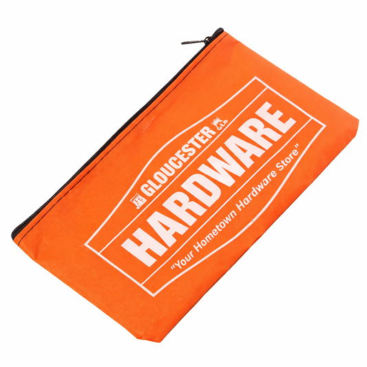 Orange Zipper Pencil Case – Durable Canvas Tool & School Pouch