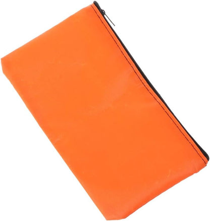 Orange Zipper Pencil Case – Durable Canvas Tool & School Pouch